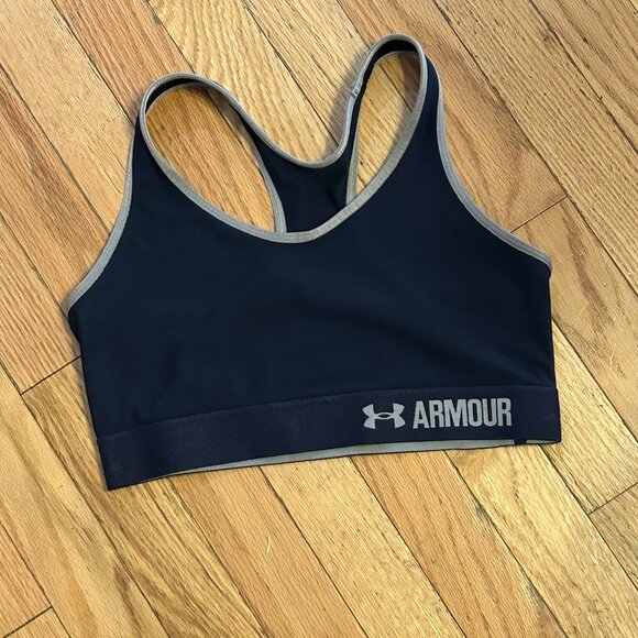 Under Armour Light Support Sports Bra Navy Blue Size XS - Picture 1 of 1